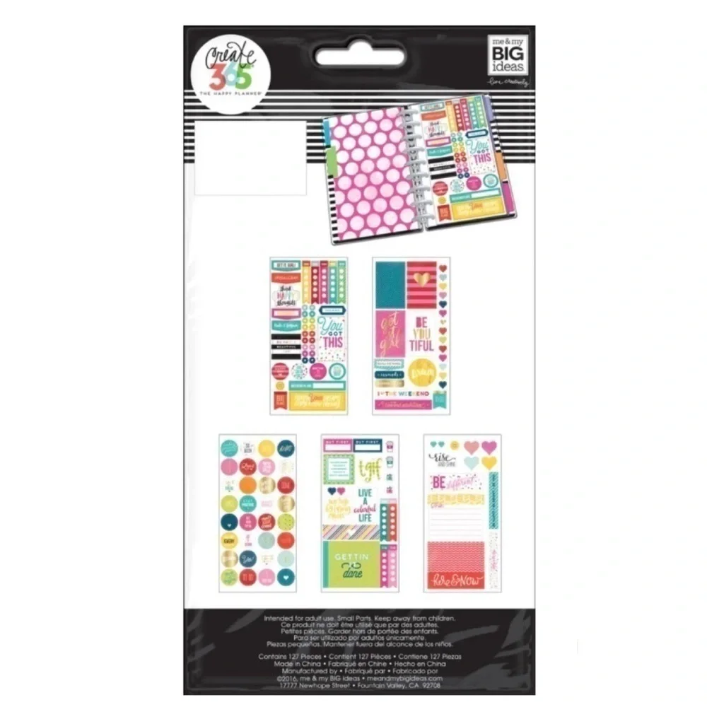 NEW The Happy Planner Stickers - Happy Brights